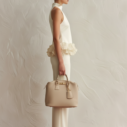 Elegant Minimalist High-quality Turtleneck Sleeveless Top And Flared Pants Set